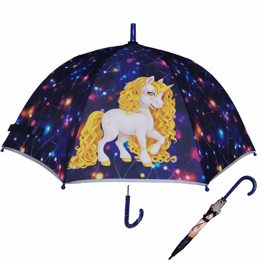 Unicorn Dome Shaped 8 Fiberglass Ribs 19" Stick Umbrella For Girls Best Birthday Party Christmas Gift (Copy) (Copy) (Copy)