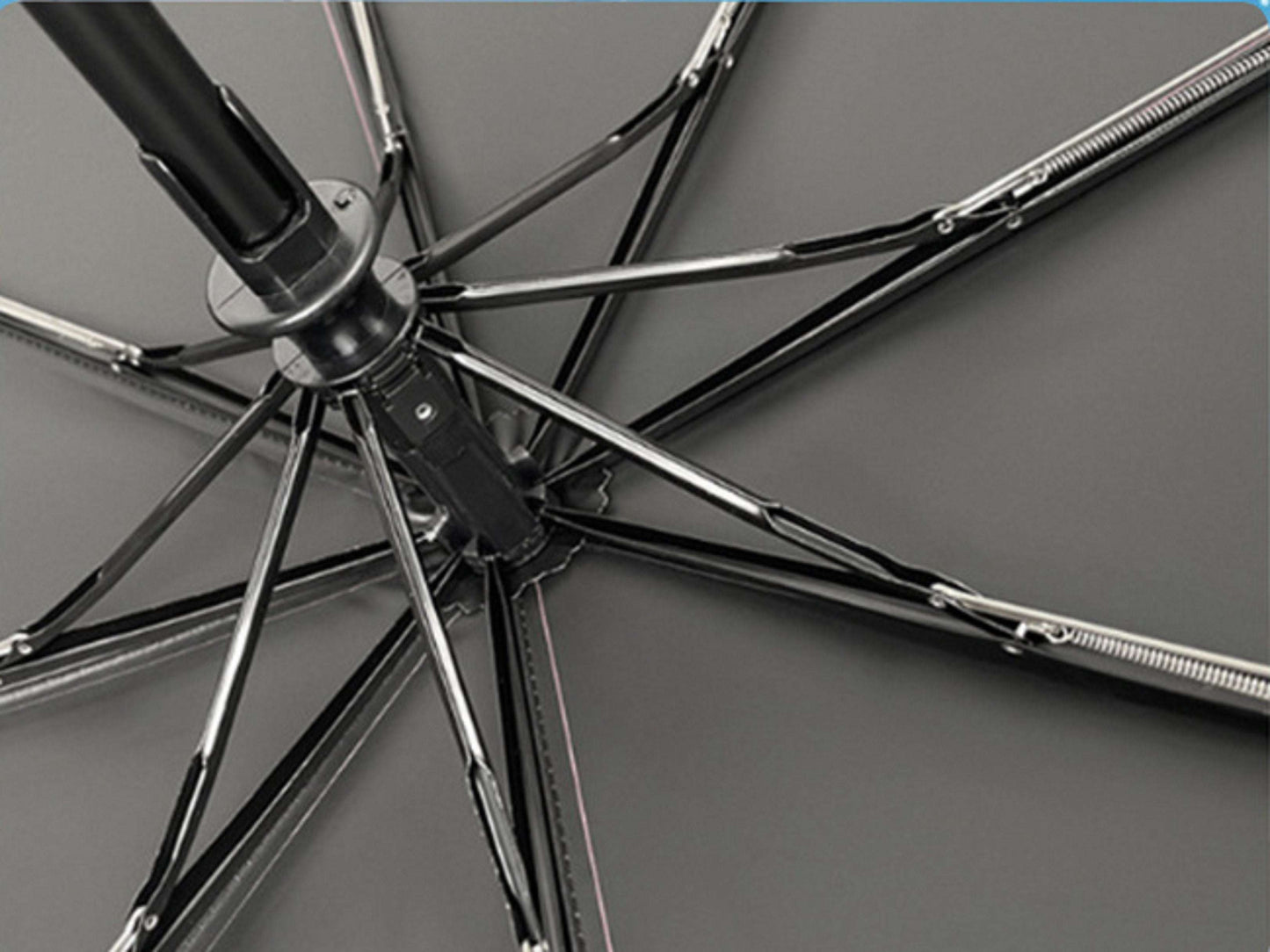 Disney Pixar Toy Story Lotso Three-Fold Fully Automatic Open-Close All-Weather Rain-Sun Gift Umbrella. UV Protection, Windproof.