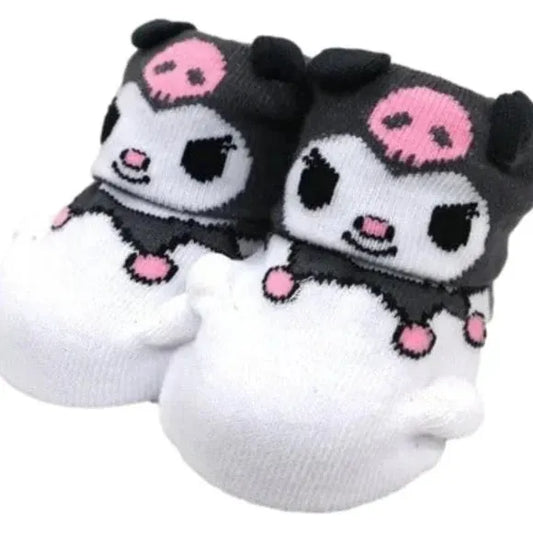 Sanrio Newborn Non-Slip Kuromi Baby Socks 0-9 month