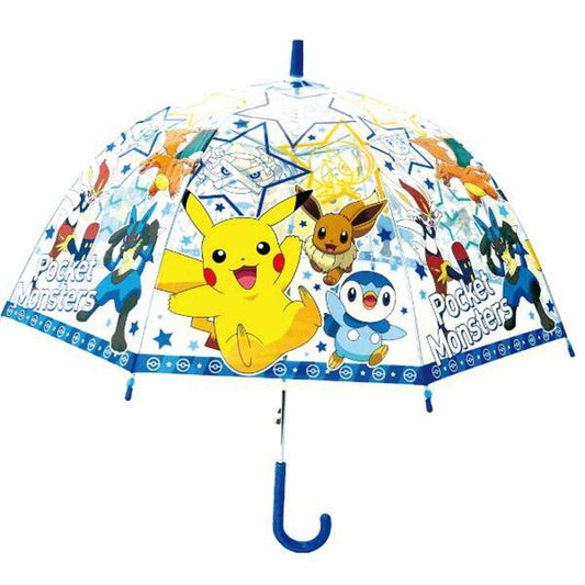 Pokemon Unisex Vinyl Auto Open Stick Umbrella. Dome Type Deep Tension Stylish and Cute. Christmas,New Year,Birthday Party, Best Gift.