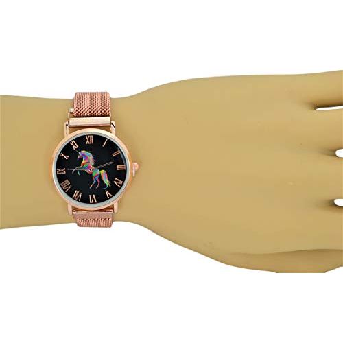 Women's Unicorn Watches Analog Quartz Rose-Gold Tone Ladies Watch Modern Magnetic Mesh Band (MESH Magnetic Band)