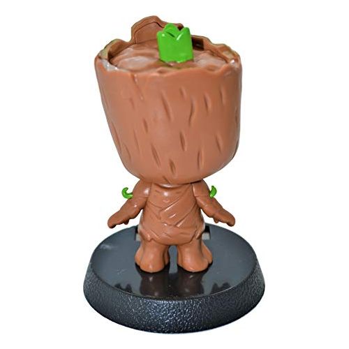 Groot Solar Powered PVC Bobblehead Car Home Office Ultra Detail Doll