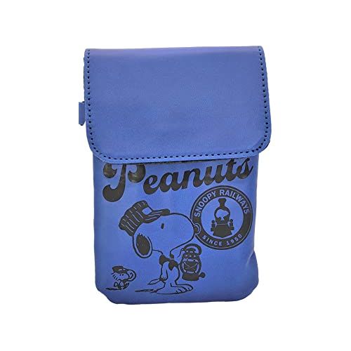Snoopy Smartphone/Passport Traveling Shoulder/Neck Leather Pouch