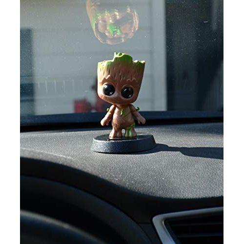 Groot Solar Powered PVC Bobblehead Car Home Office Ultra Detail Doll